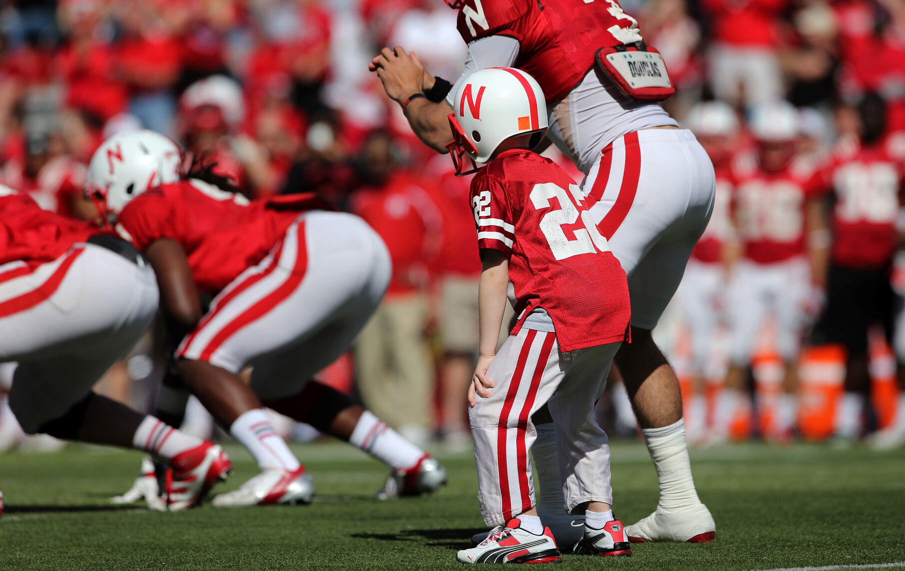 Jack Hoffman lines up